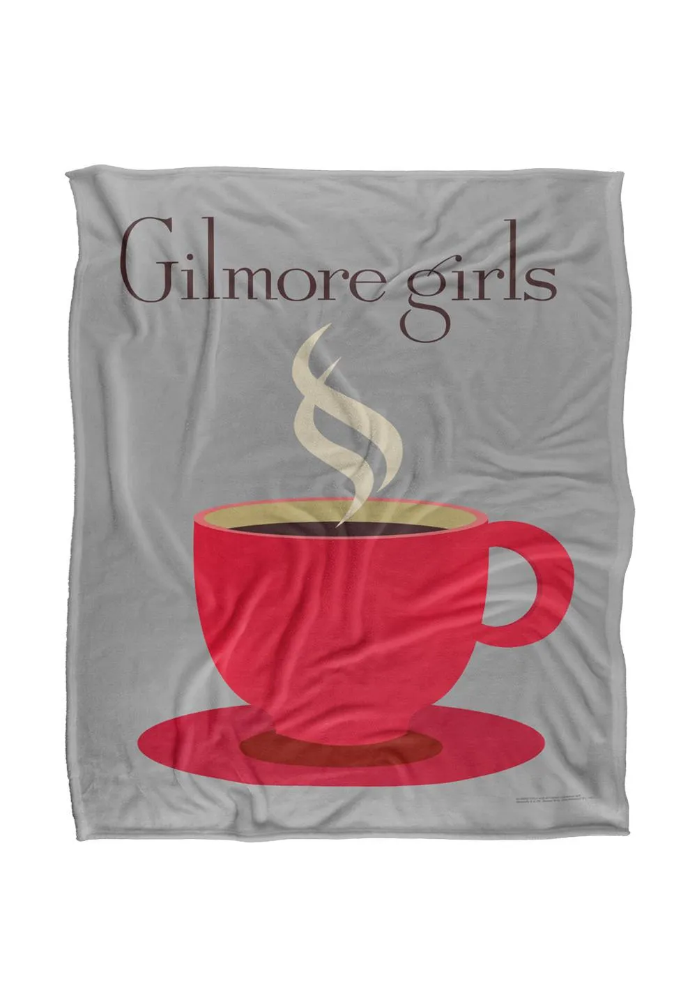 Warner Brothers Gilmore Girls Coffee Silky Touch Super Soft Throw Blanket 152x127cm in White