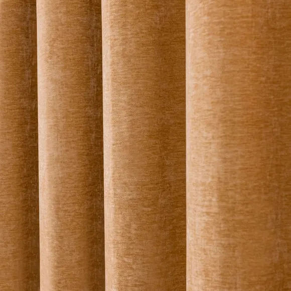 Vintage Chenille Eyelet Curtains 3