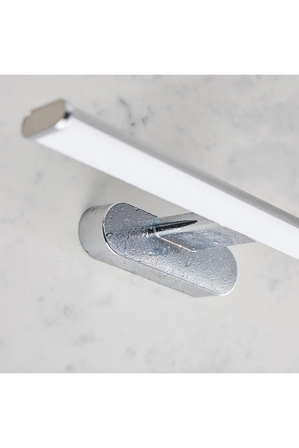 Netlighting Moda LED 1 Light Bathroom Wall Chrome Abs Plastic Frosted Polypropylene IP44 in Grey 5