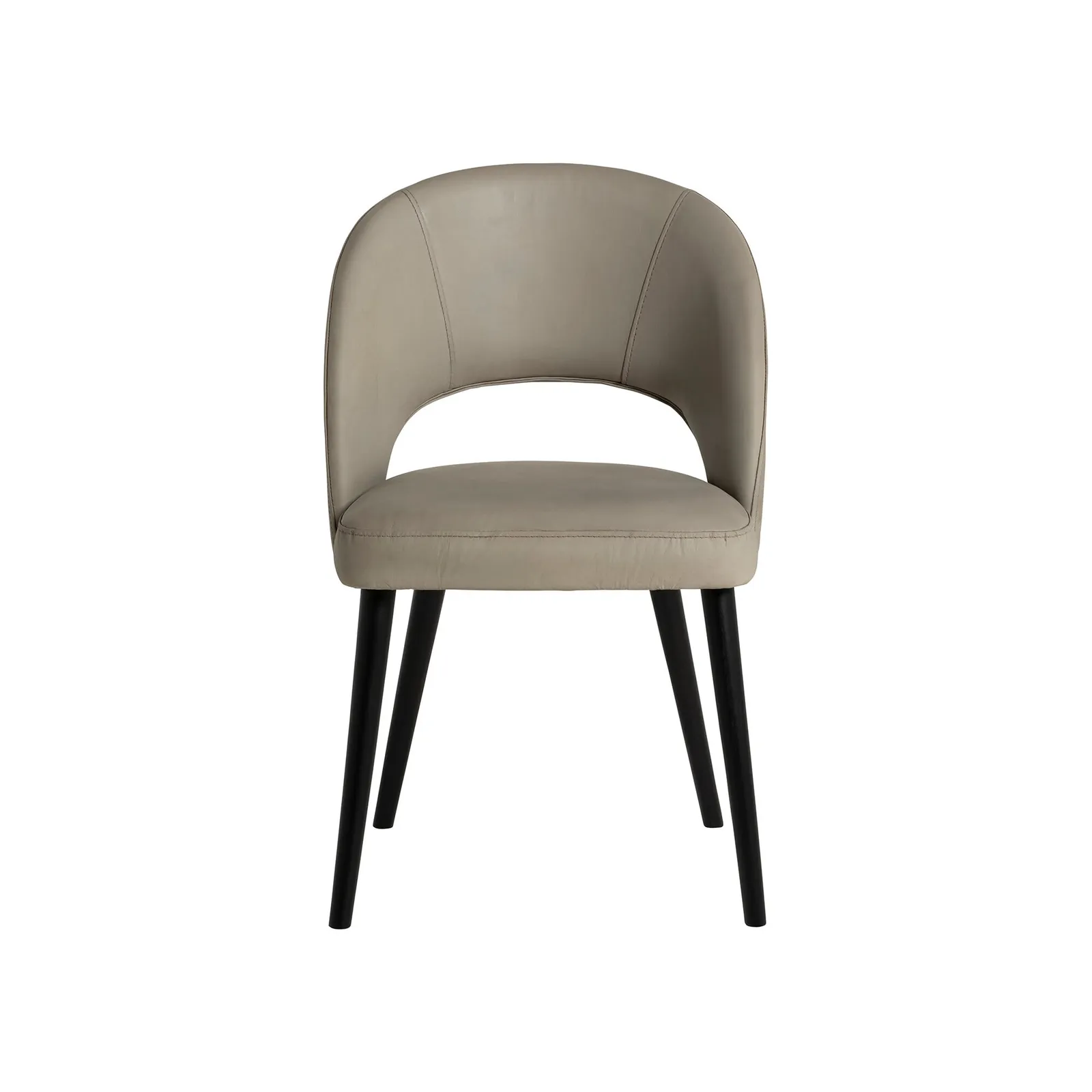 Pure Furniture Beck Dining Chair, Grey Leather | Barker & Stonehouse 3