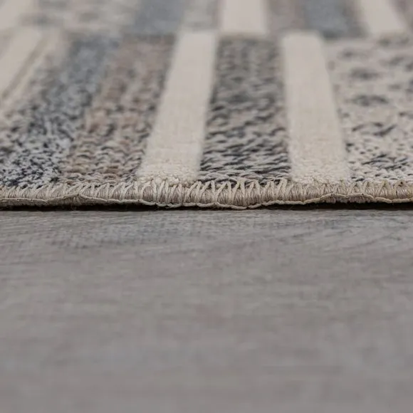 Patchwork Striped Washable Rug 4