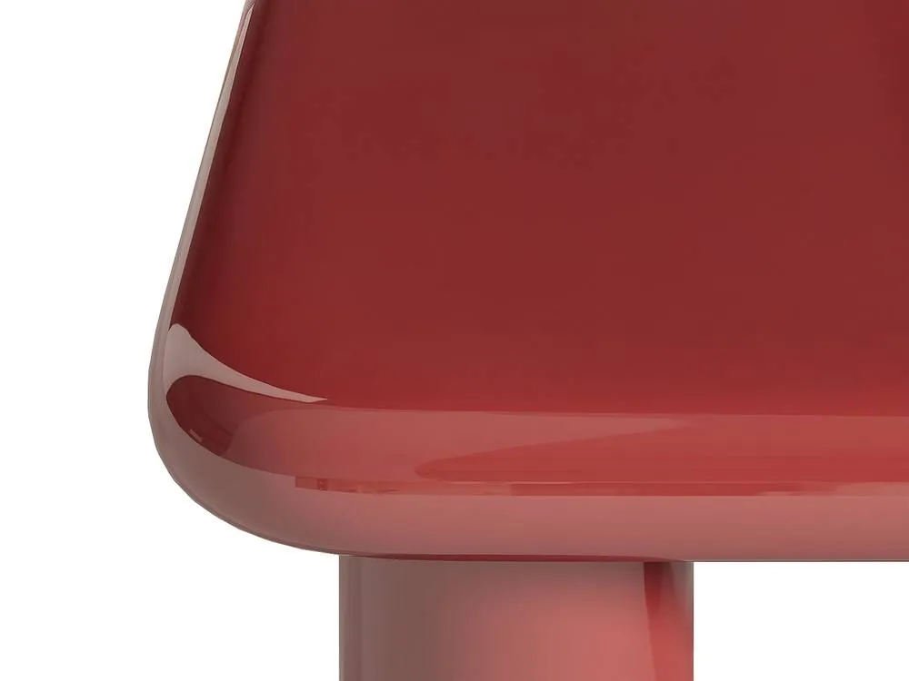 Vente-unique MDF Coffee Table - Lacquered Bordeaux - TAMISDA in Burgundy 5