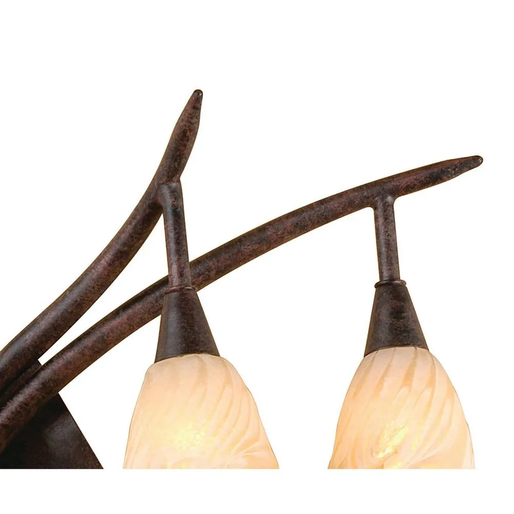 Netlighting (0017 005) Gaudi Wall Lamp Right Switched 2 Light G9 BrownBlack Oxide in Brown 5