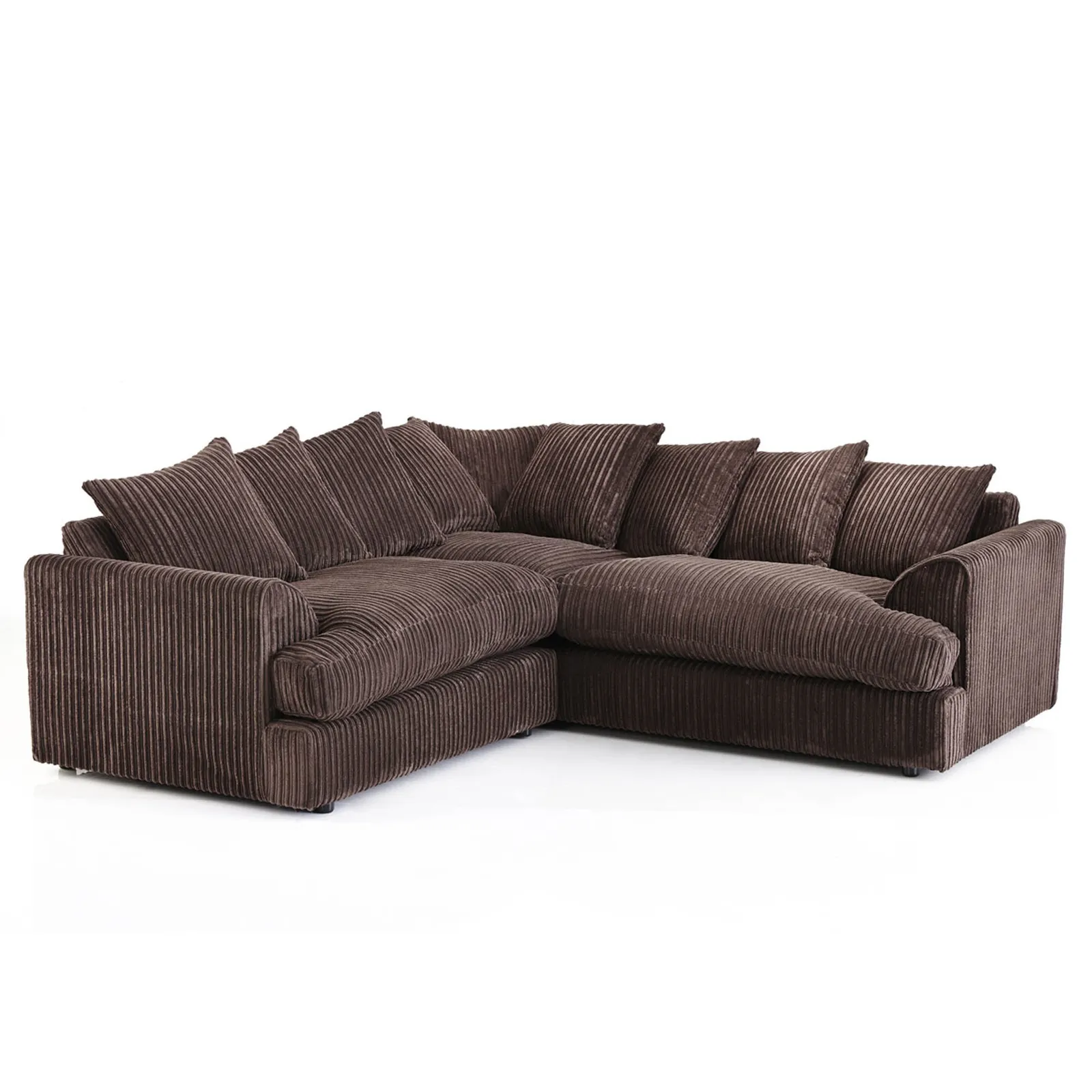 Jasper Large Corner Sofa Chocolate