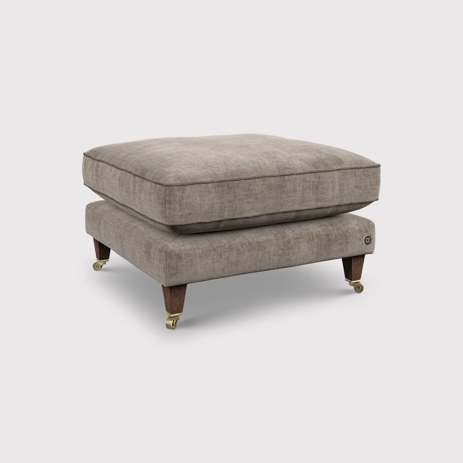 English Heritage Quarry 26 Footstool, Grey Fabric | Barker & Stonehouse 1