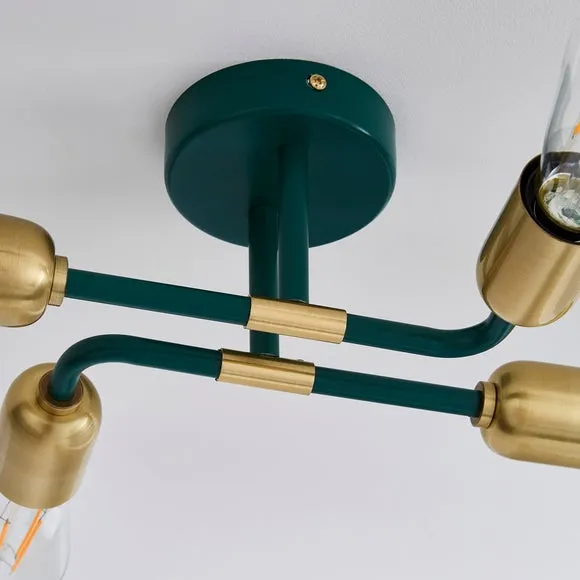 Kacy 4 Light Flush Ceiling Light 4