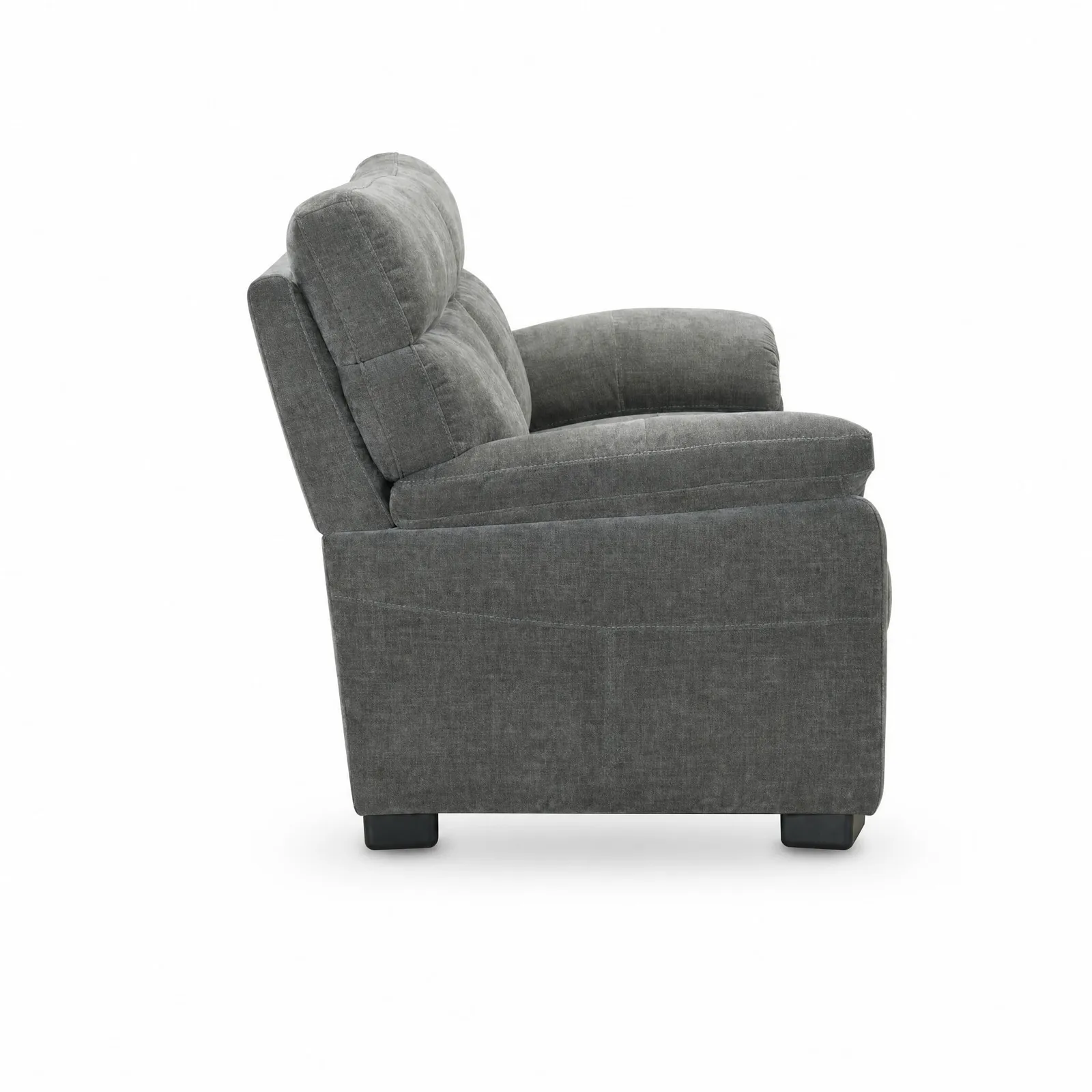 Clark 3 Seater 2 Cushions- New Spec Sofa, Grey Fabric | Barker & Stonehouse 4