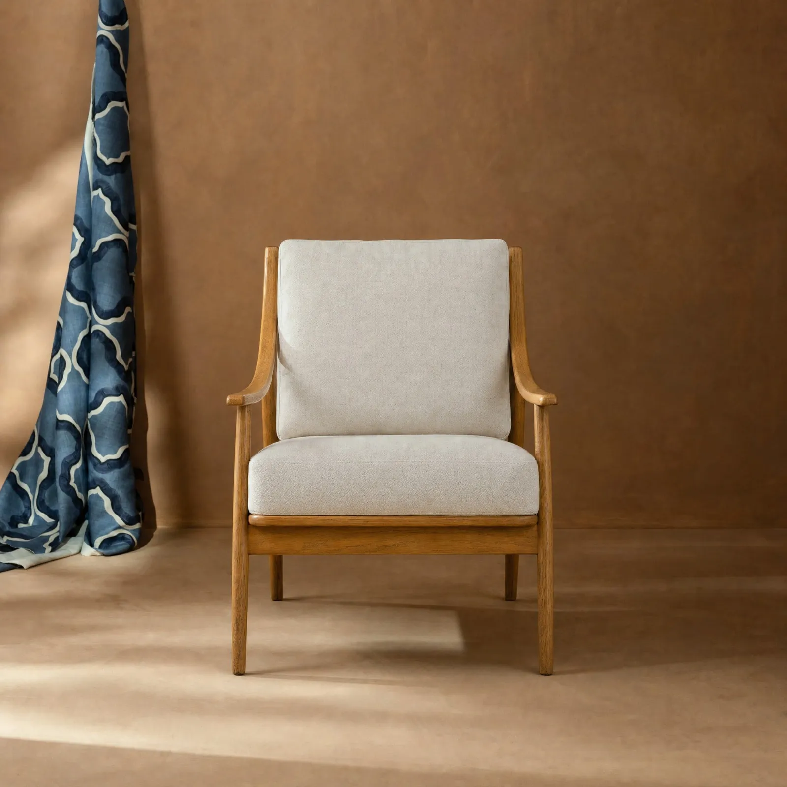 Runa Armchair, Neutral Fabric | Barker & Stonehouse 3