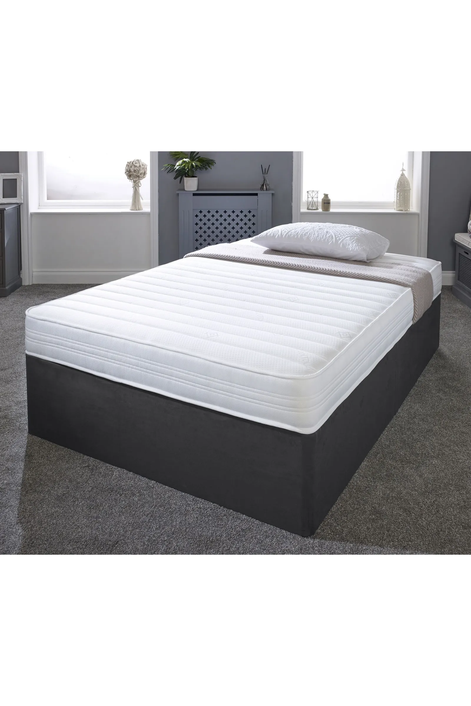 eXtreme Comfort Ltd Extreme Comfort Sirocco 18cms Deep Hybrid Spring & Memory Foam Mattress in White