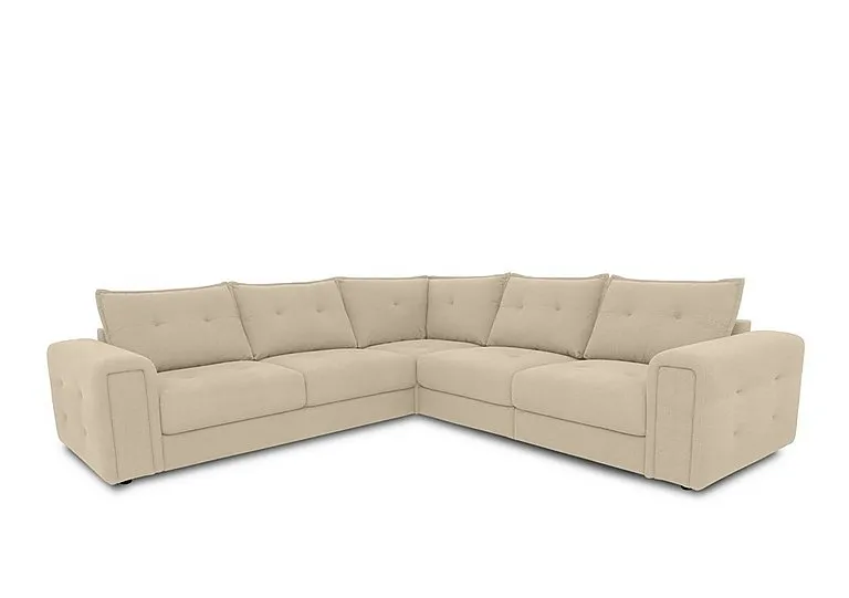 Goliath Large Fabric Corner Sofa with Storage Drawers