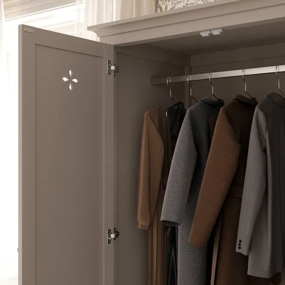 Lynton Petal Cut Out Double Wardrobe 4