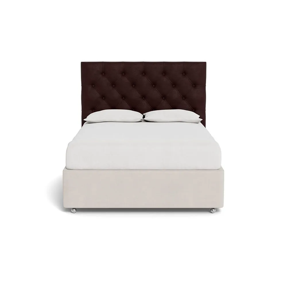 Heal's Balmoral Headboard (Lift Storage) King Smart Luxe Velvet Acorn 1