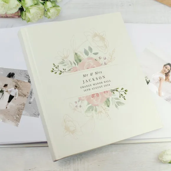 Personalised Floral Traditional Photo Album