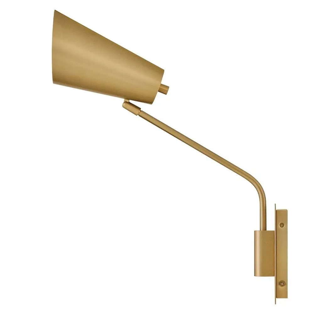 Netlighting Bray Wall Light Laquered Brass in Gold 3