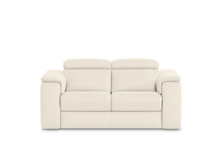 Canto 2 Seater Leather Sofa - Torello Bianco Puro