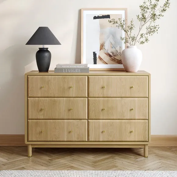 Daphne 6 Drawer Chest, Oak Effect