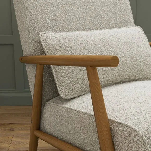 Alpine Boucle Spindle Rocking Chair 3