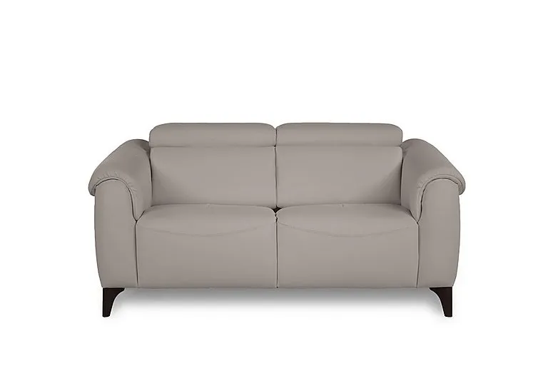 Nicole 2 Seater Leather Recliner Sofa with Headrests and Power Lumbar