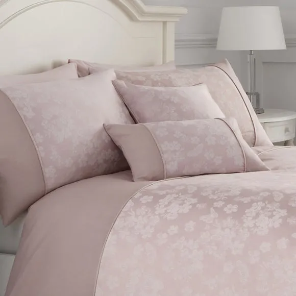 Serene Blossom Blush Duvet Cover and Pillowcase Set 2