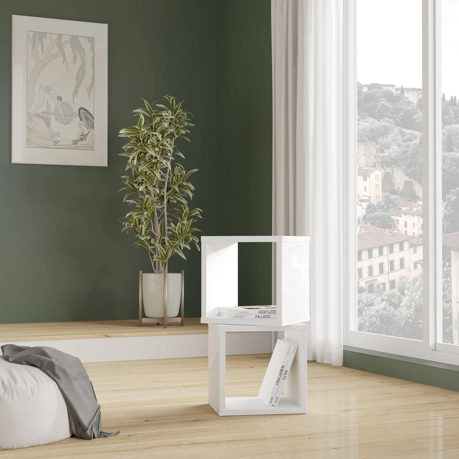 Furniture To Go Mauro Singular Storage Unit in Off-White 5