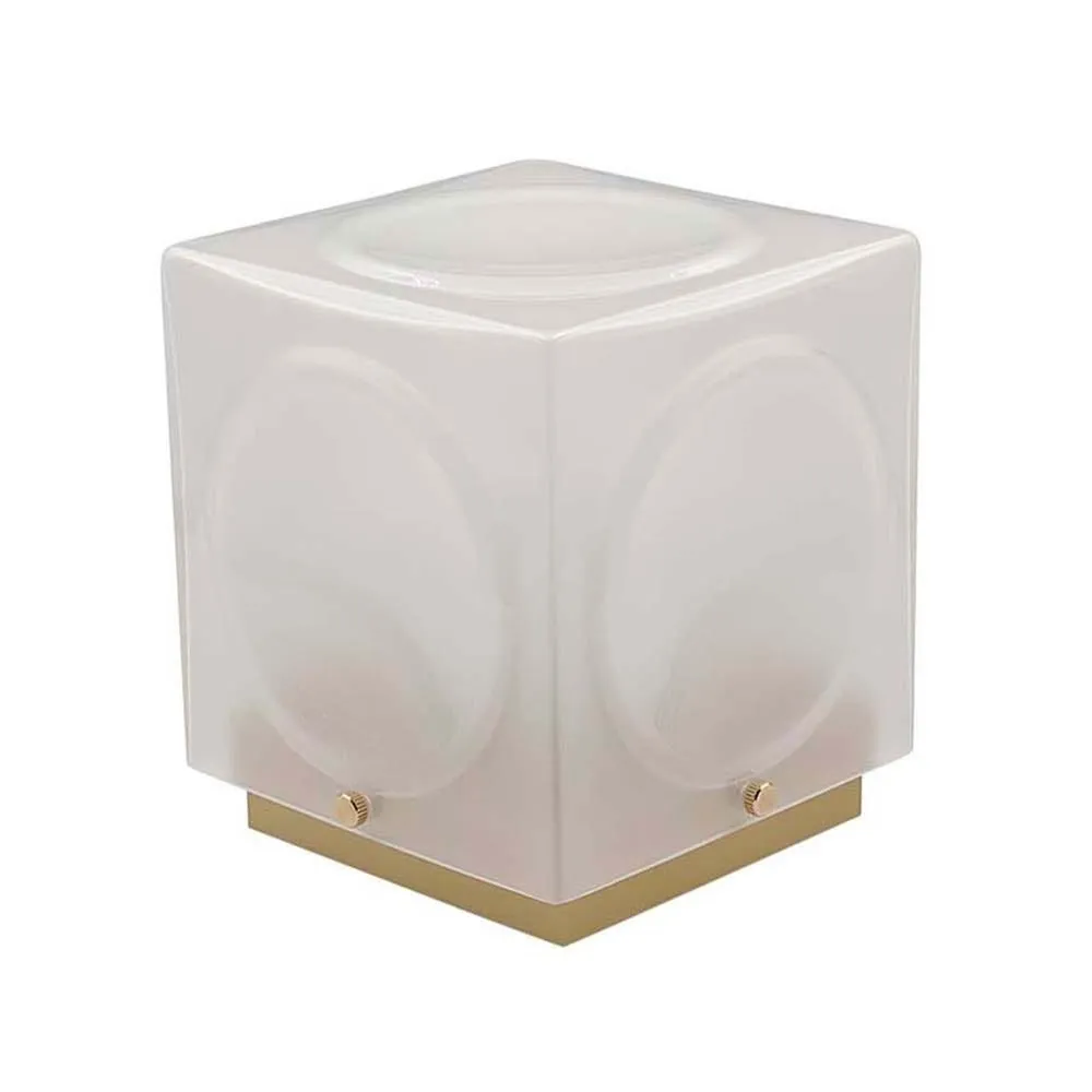 Lee Broom Chant Portable Table Lamp Frosted & Gold 2