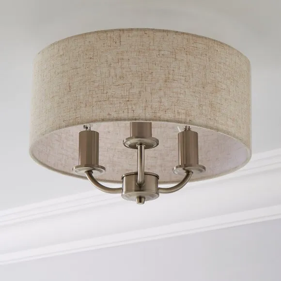 Preston 3 Light Flush Ceiling Light 2
