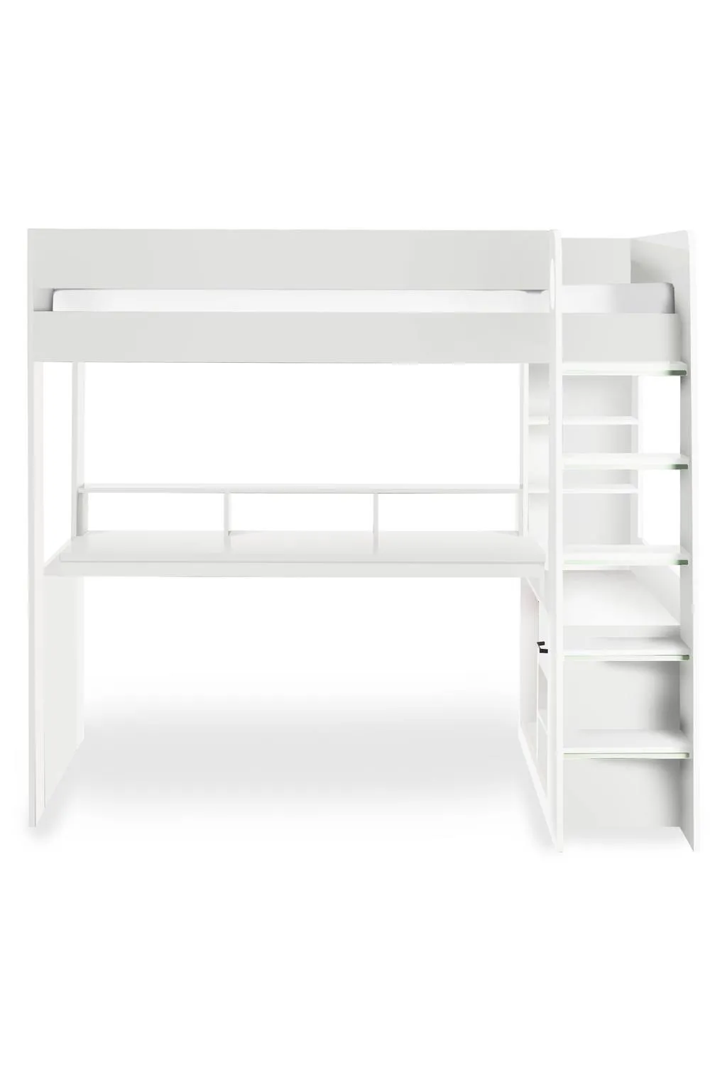 Julian Bowen Blaze Gaming Highsleeper Loft Bed with Desk in White 3