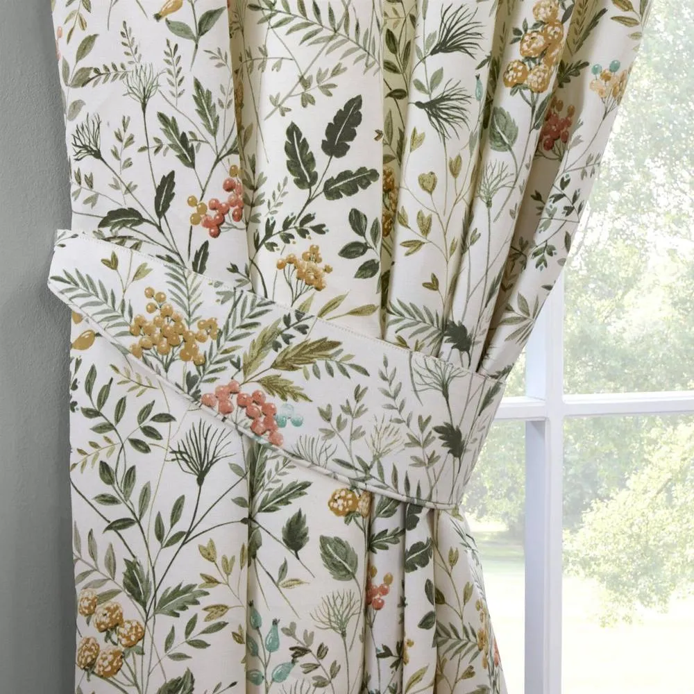 Sundour Cleo Pencil Pleat Headed Ready Made Curtains in Green 4