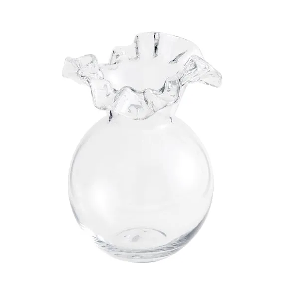 Handkerchief Clear Glass Vase 3