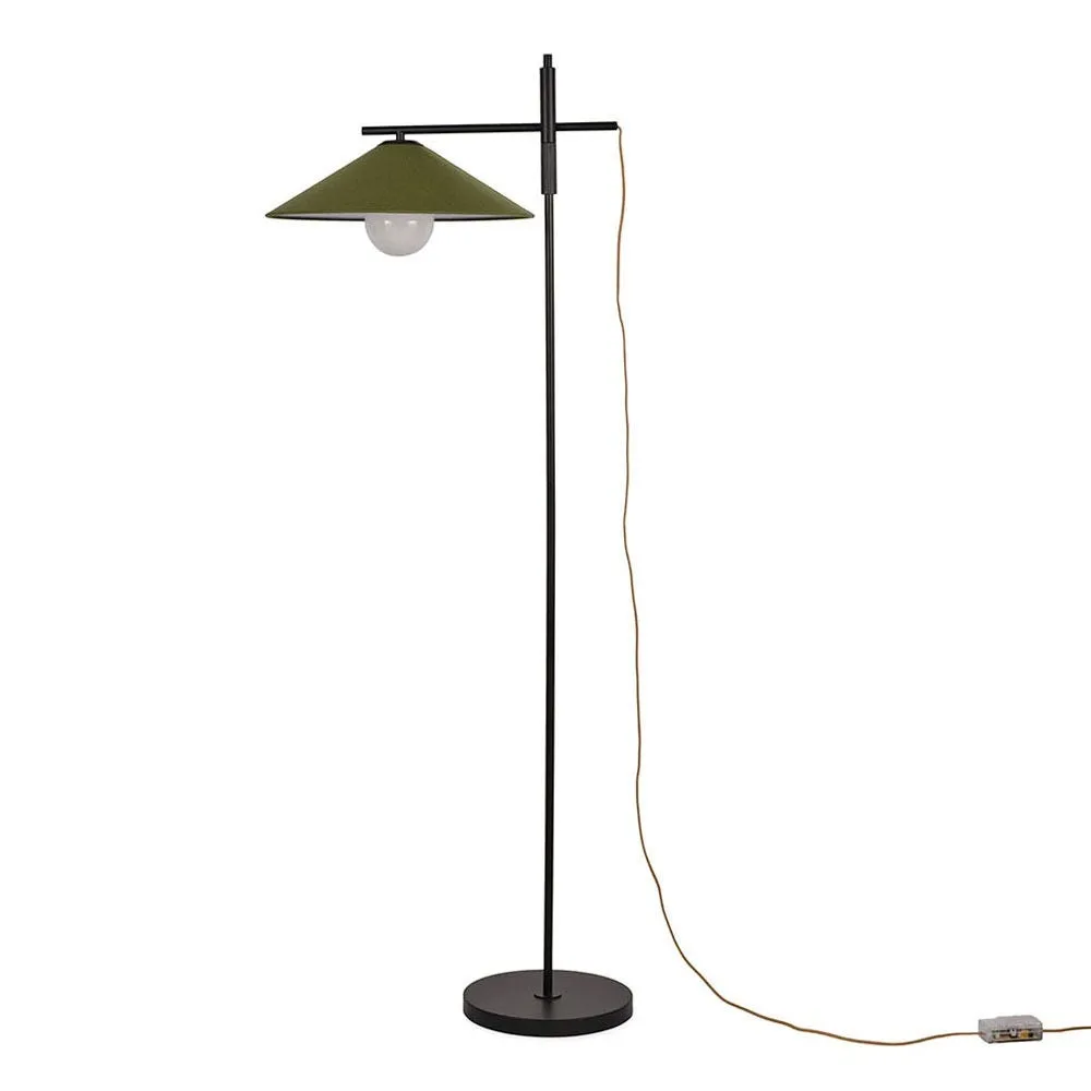 Heal's Armstrong Adjustable Floor Lamp Black/Green 2