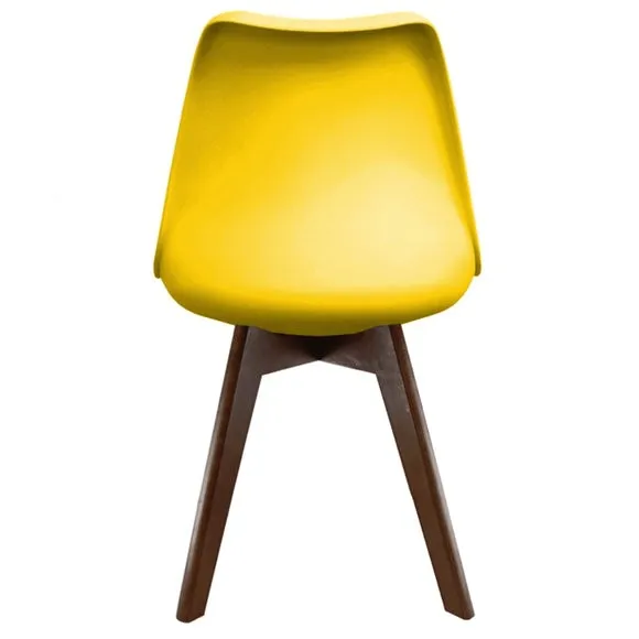 Fusion Living Soho Plastic Dining Chair with Squared Legs 6