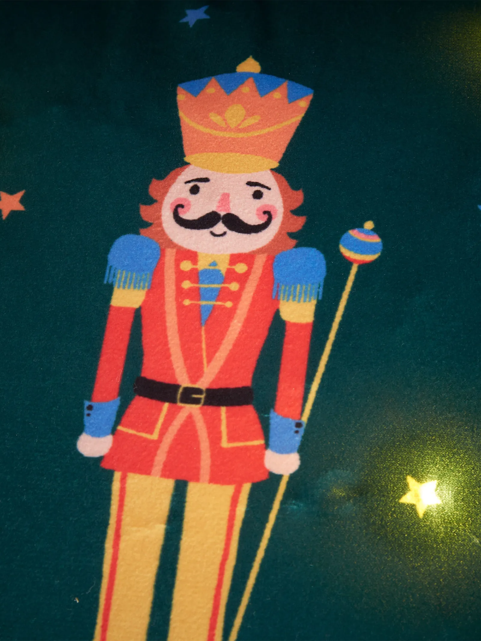 Catherine Lansfield 'Christmas Nutcracker Light Up' Cushion in Green 4
