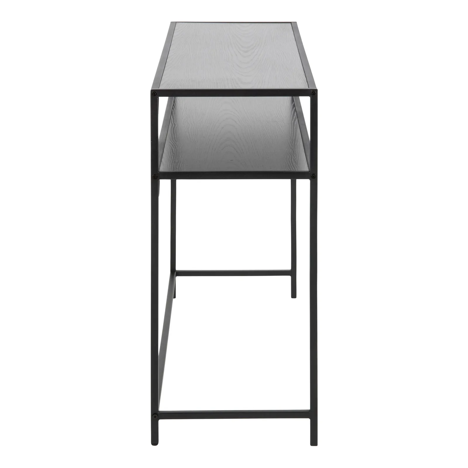 Furniture To Go Seaford Black Metal Console Table With Black Top 3