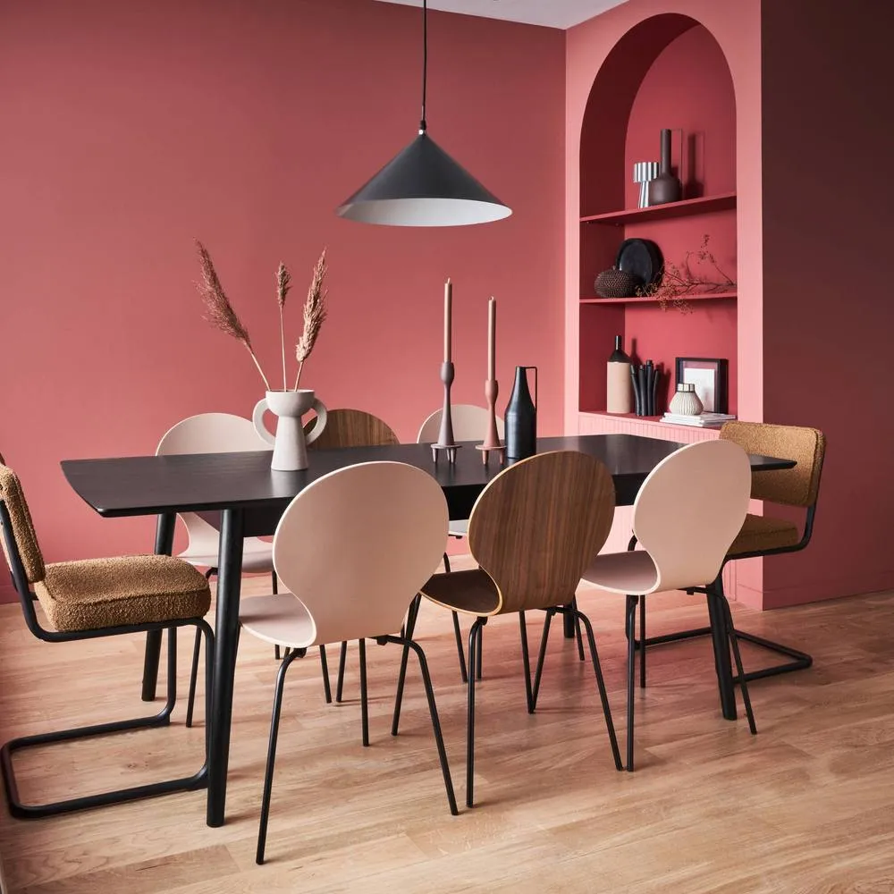 sweeek 6 to 8-seater extendable rectangular dining table in Black 6