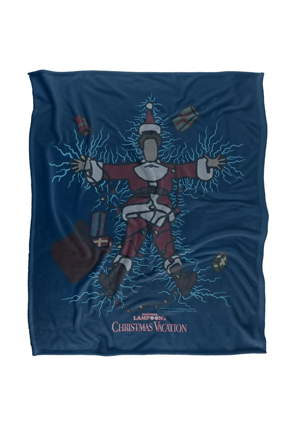 Warner Brothers Christmas Vacation X-Mas Lights Silky Touch Super Soft Throw Blanket in White
