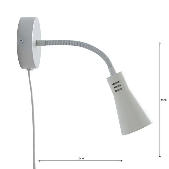 Nola Adjustable Plug In Wall Light 5