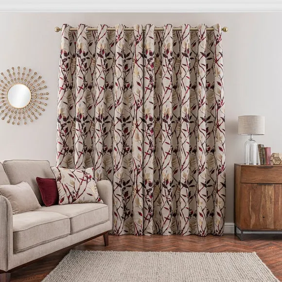Zen Jacquard Eyelet Curtains 4
