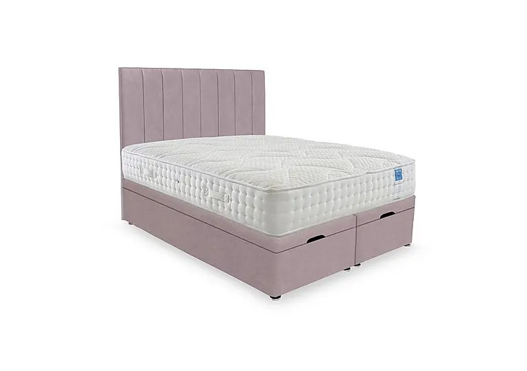 Luxury Firm End Lift Ottoman Divan Set - Small Double - Plush Lilac