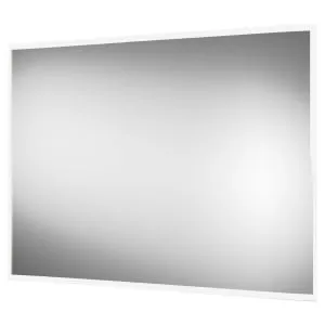 Brisbane Colour Changing Matt Black LED Mirror - 700 x 500mm
