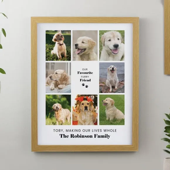 Personalised Pet Multi Photo Framed Print 2