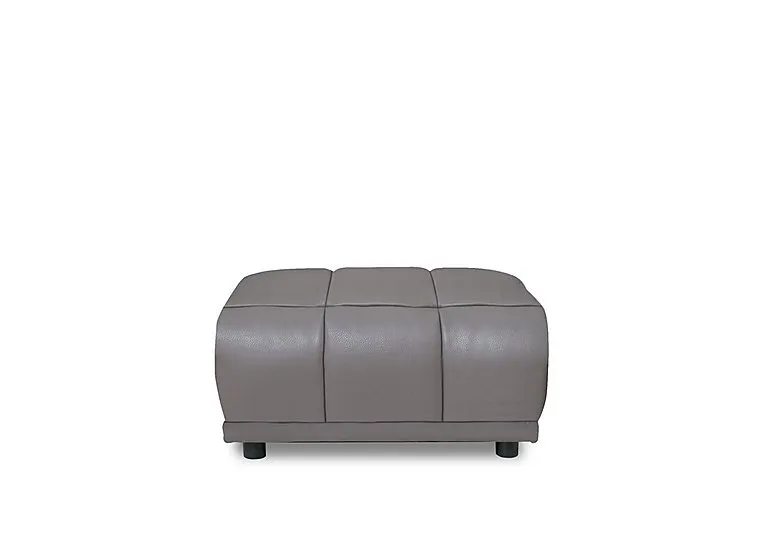 Cube Leather Large Footstool
