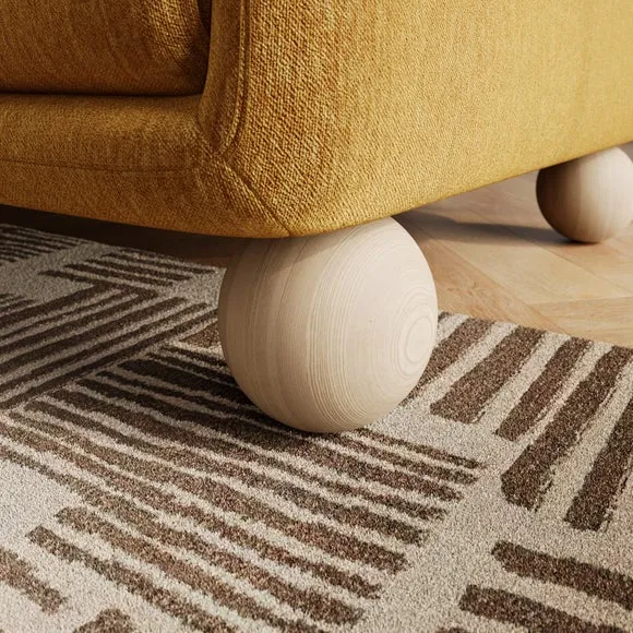 Armitage Chenille Snuggle Chair with Ball Feet 4