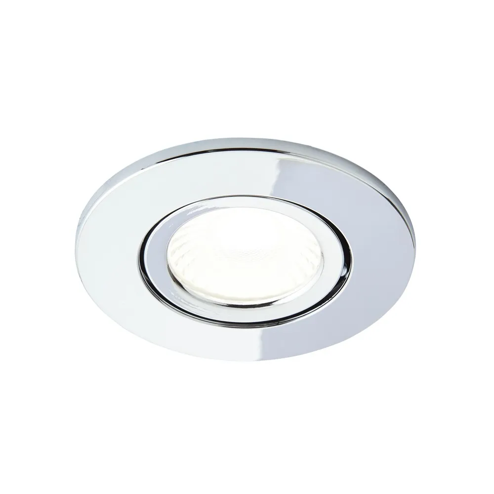 Cal Fire Rated LED IP65 Downlight, Chrome 1