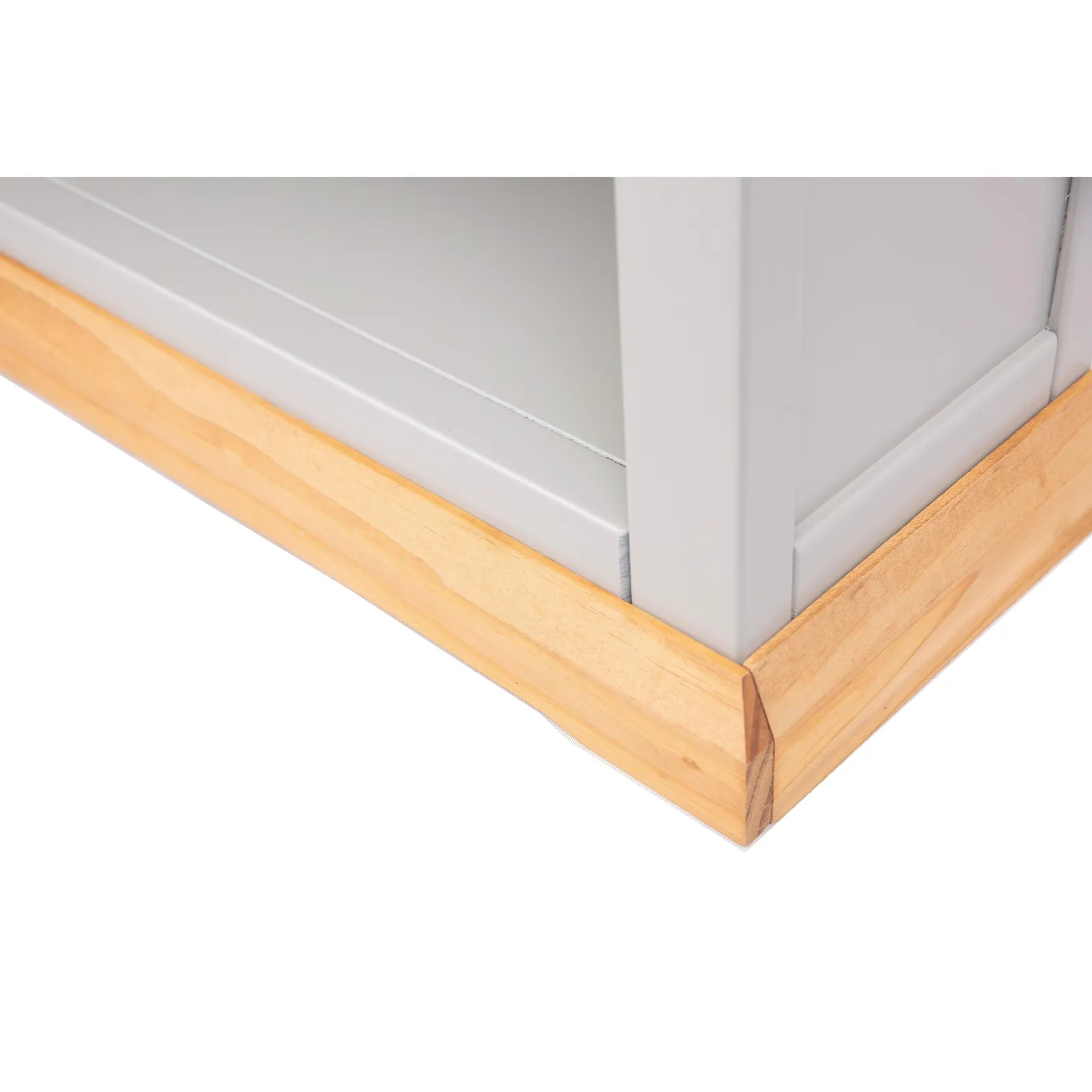 Cabinet Bits Bookcase with plinth 120x70x25cm in Light Grey 6