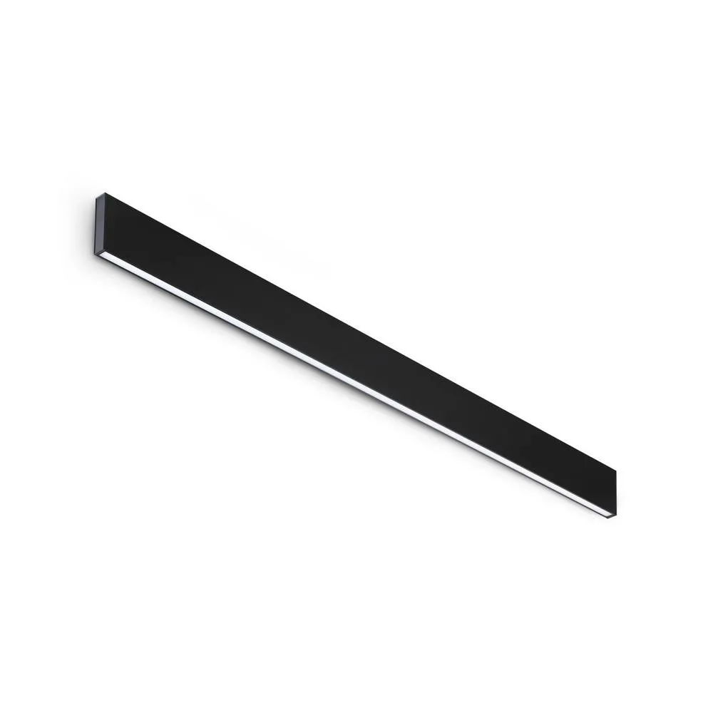 Netlighting Steel Integrated LED Wall Lamp Black 3800lm 4000K Dimmable