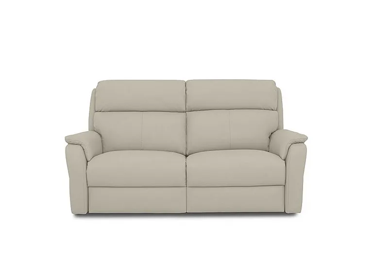Vito Leather 2 Seater Recliner Sofa with Headrests and Power Lumbar