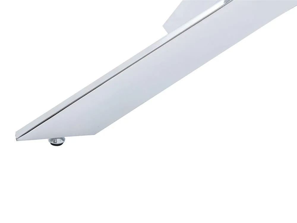 Vente-unique Tempered Glass & Chromed Metal Coffee Table - Transparent - COSIMA in Clear 6