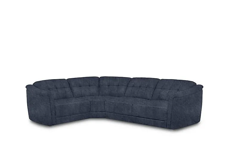 Monarch Small Fabric Left Hand Facing Corner Sofa - Hudson Ocean