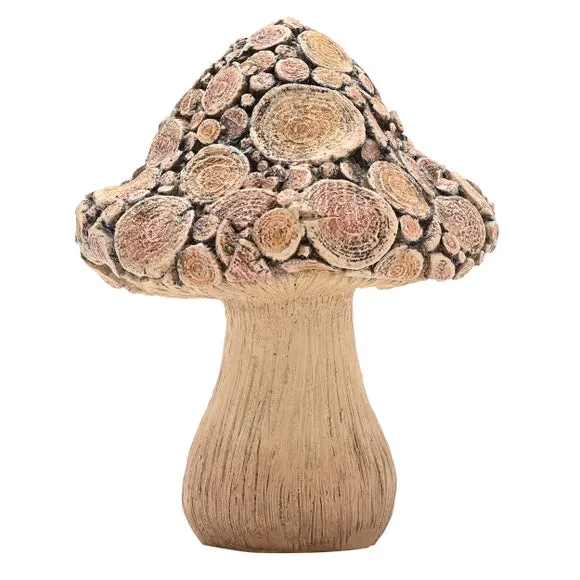Country Living Wood Effect Mushroom Ornament 2
