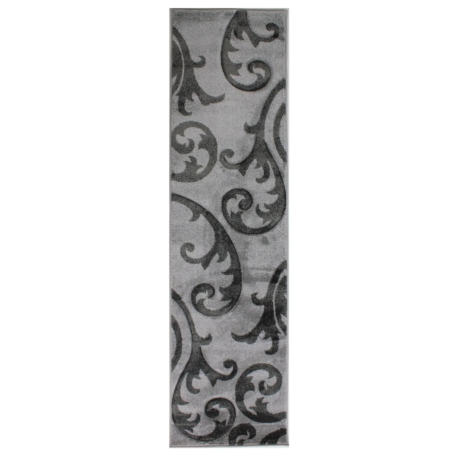 Elude Hand Carved Runner Grey